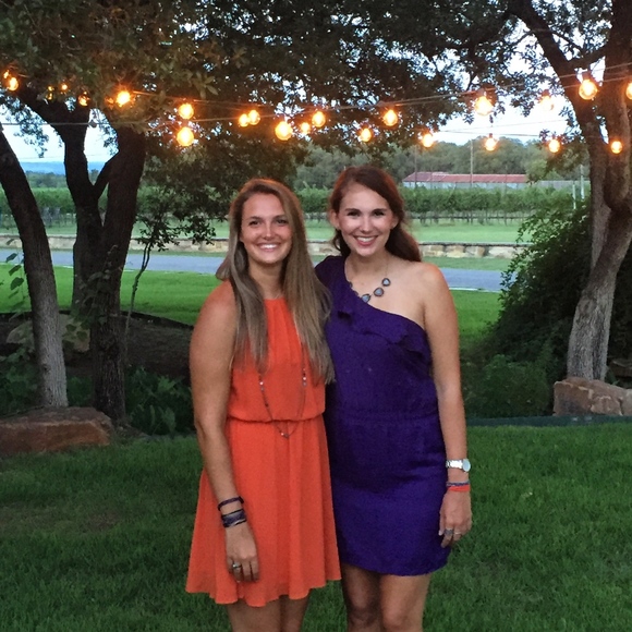 Chelsea & Violet Purple off-shoulder dress - Picture 4 of 5